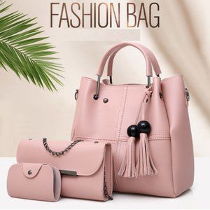 3pcs/set - Tassel Totes Clutch Bucket Bag